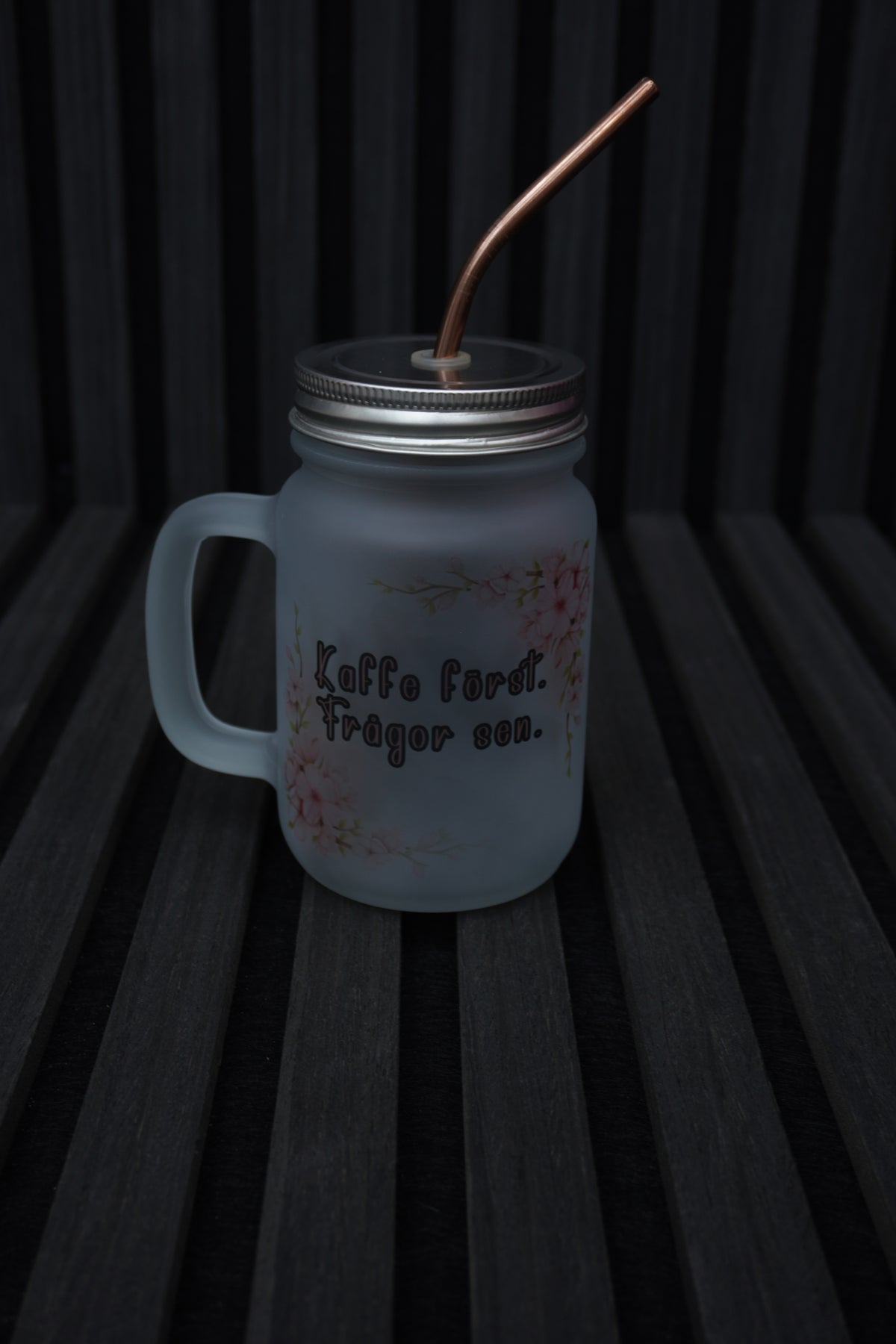 Personlig mugg i Mason Jar-stil – 325 ml