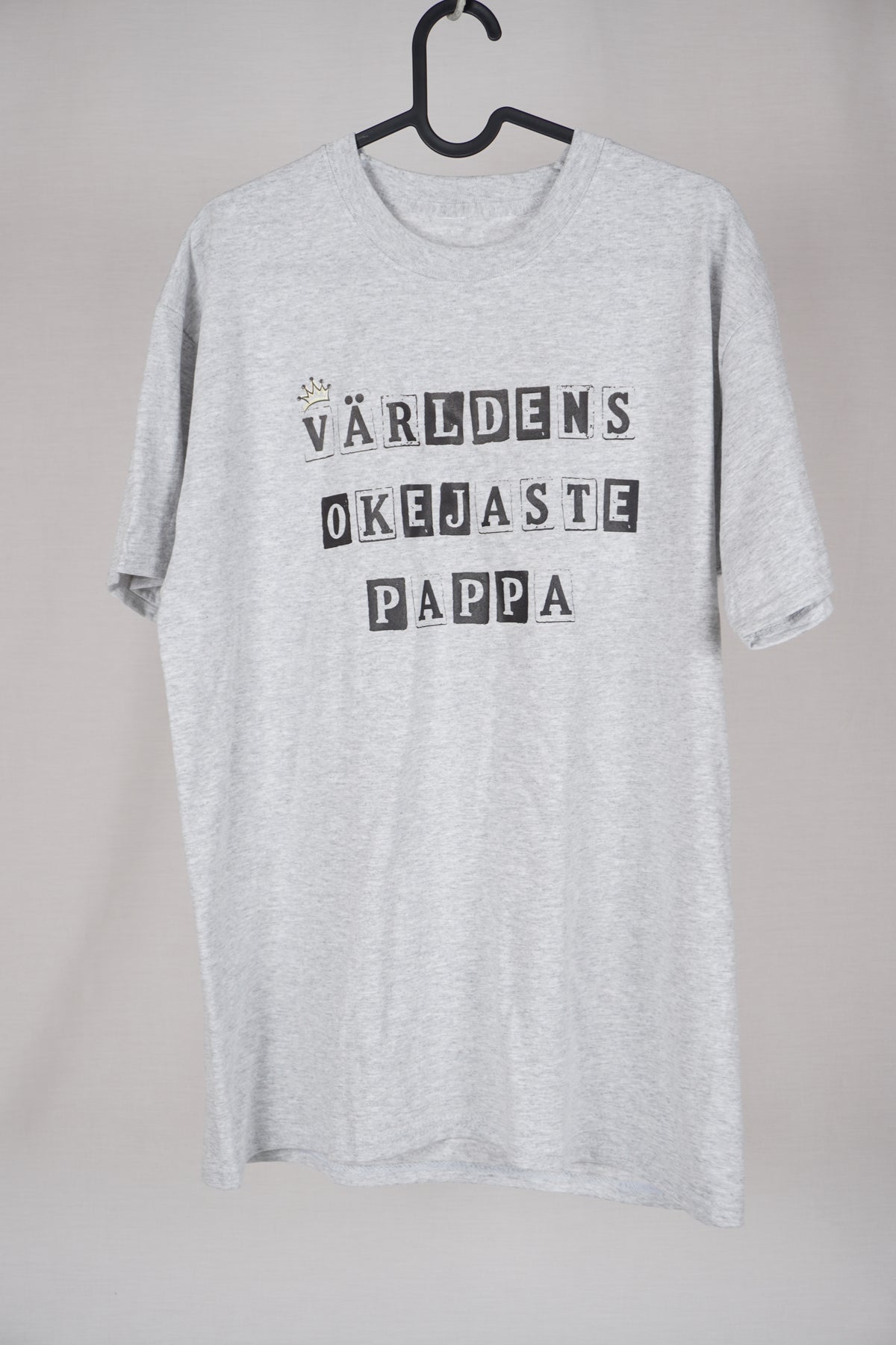 Världens okejaste pappa t-shirt storlek L