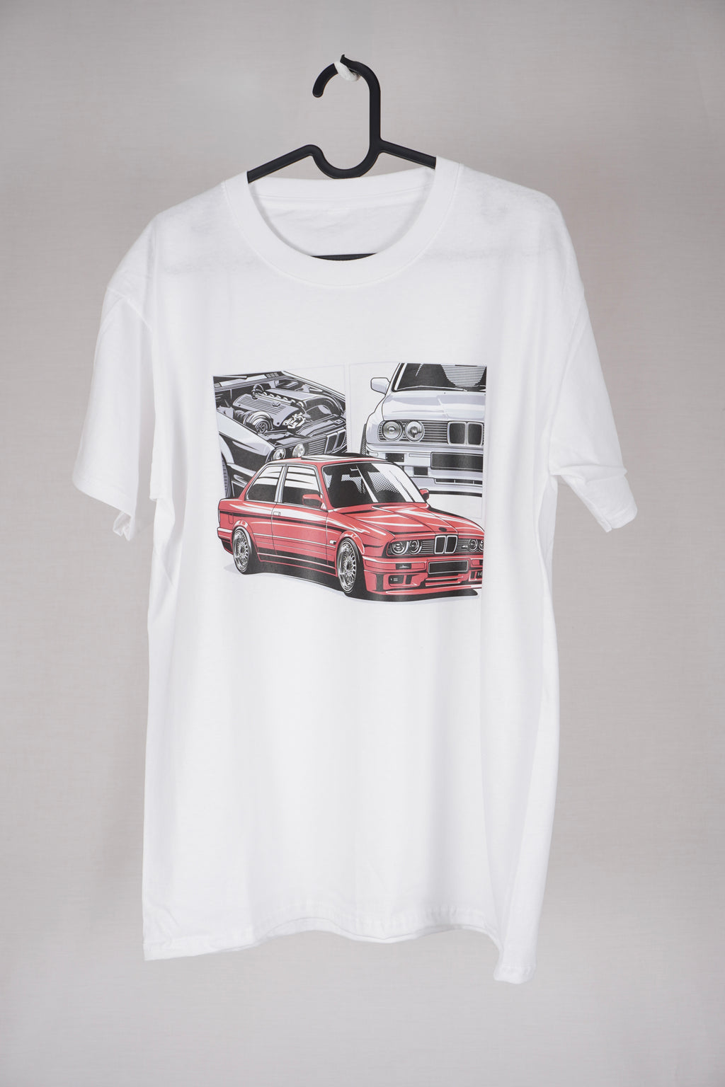 BMW E30 klassisk bil-t-shirt – retro grafisk biltröja
