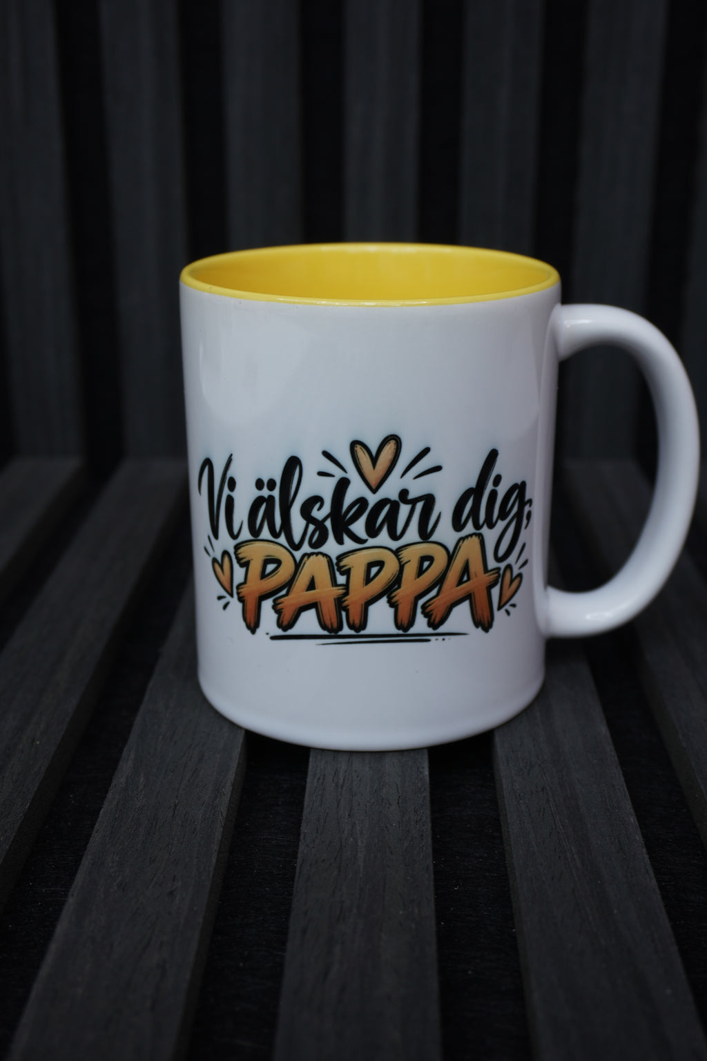 Presentlåda till fars dag: T-shirt, mugg och underlägg