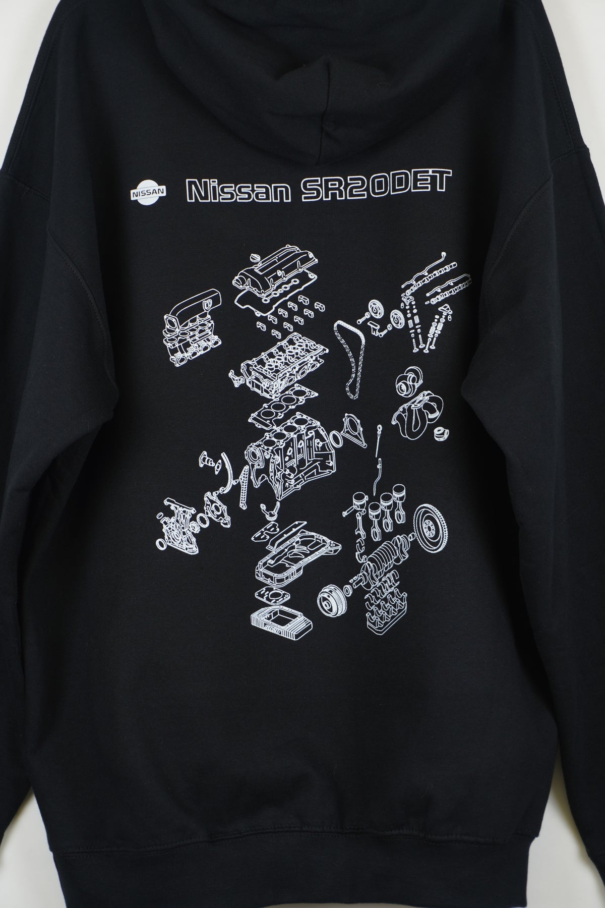 Nissan SR20DET Engine Hoodie – Automotive Graphic Hoodie