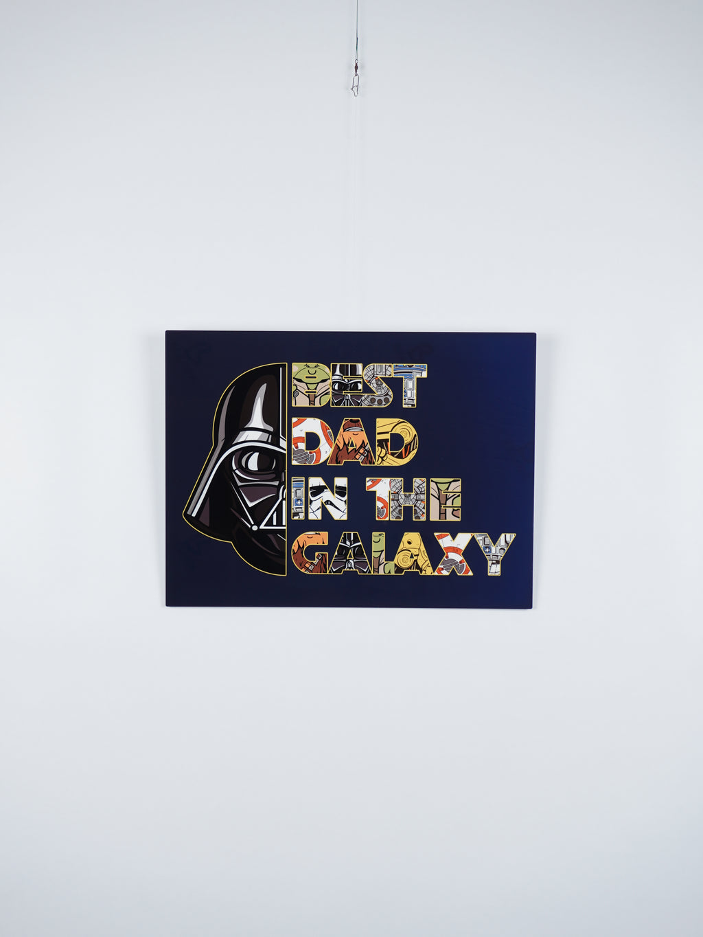 Best Dad in the Galaxy – Space-Inspired Wall Art