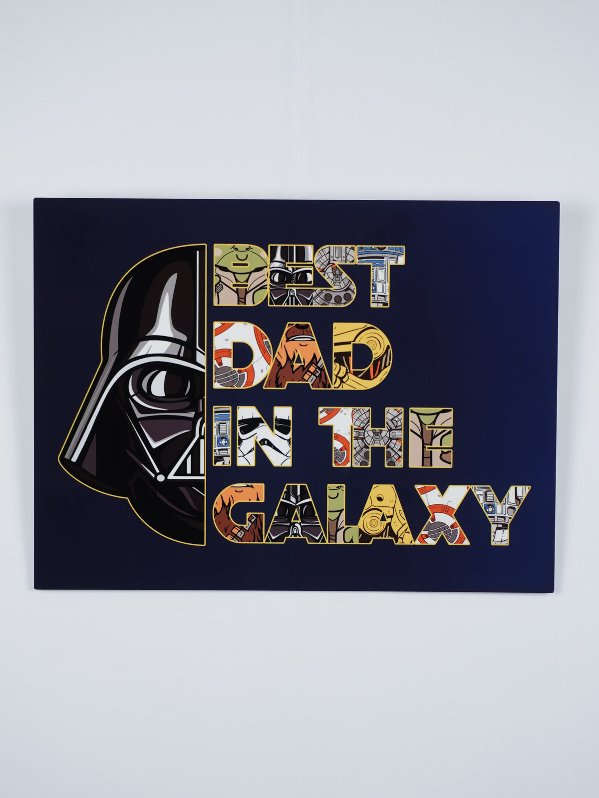 Best Dad in the Galaxy – Space-Inspired Wall Art