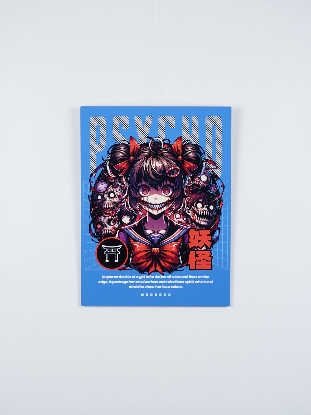 PSYCHO – Anime Horror Wall Art | Japanese Dark Art