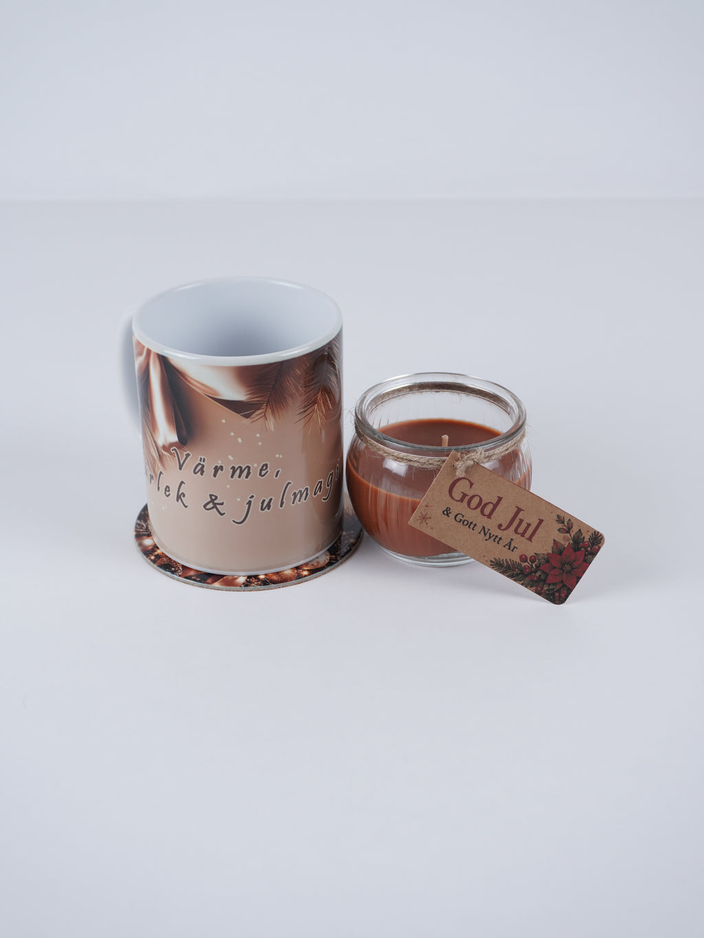 Christmas Gift Set, Mug, Scented Candle & Coaster