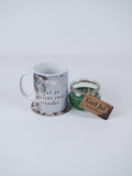 Christmas Gift Set – Festive Mug, Candle & Coaster