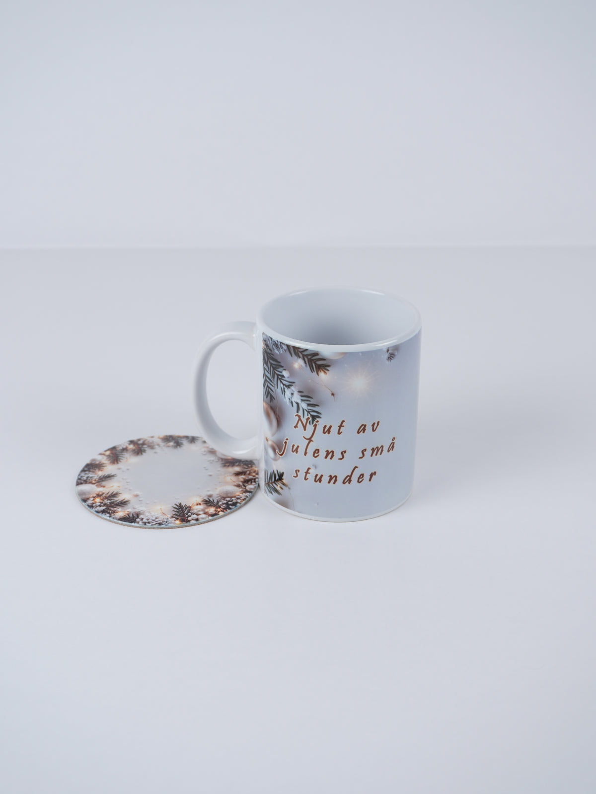 Christmas Gift Set – Festive Mug, Candle & Coaster