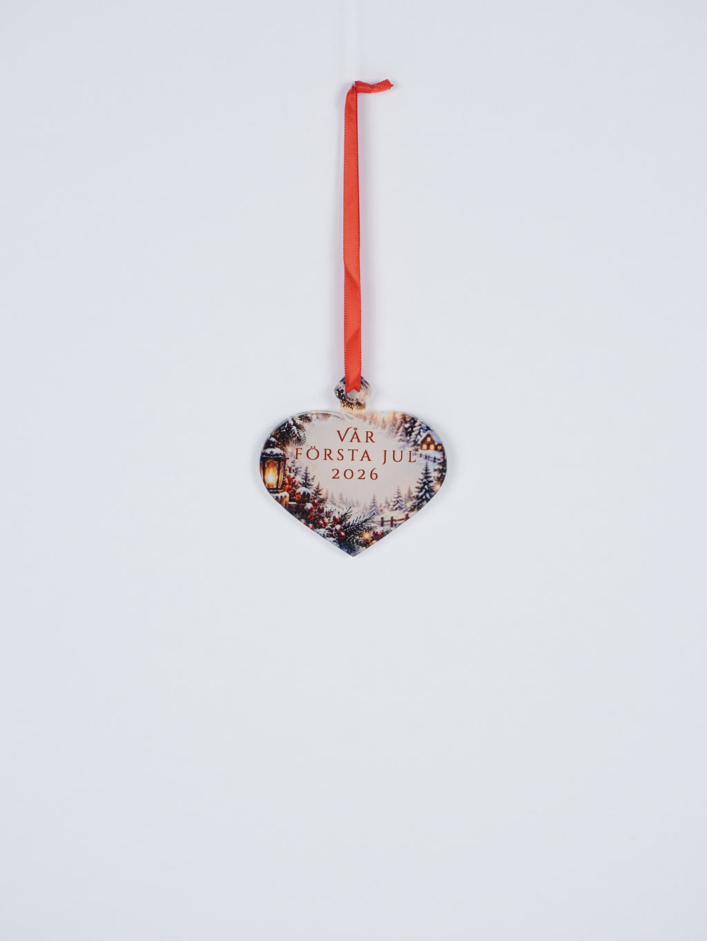 Personalized Heart Shape Christmas Ornament