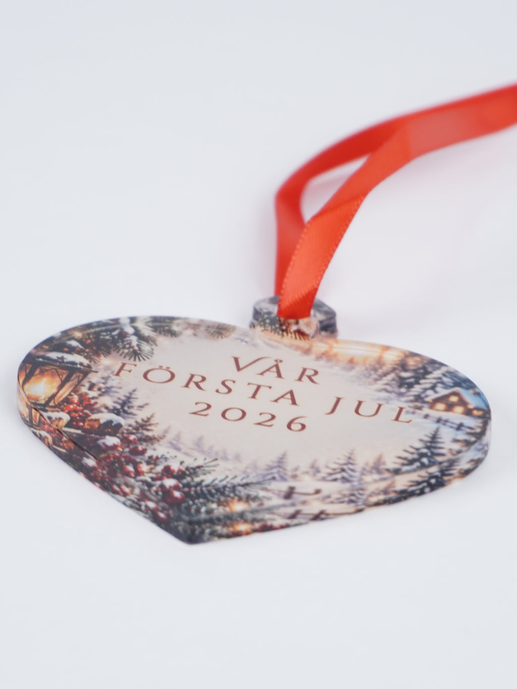 Personalized Heart Shape Christmas Ornament