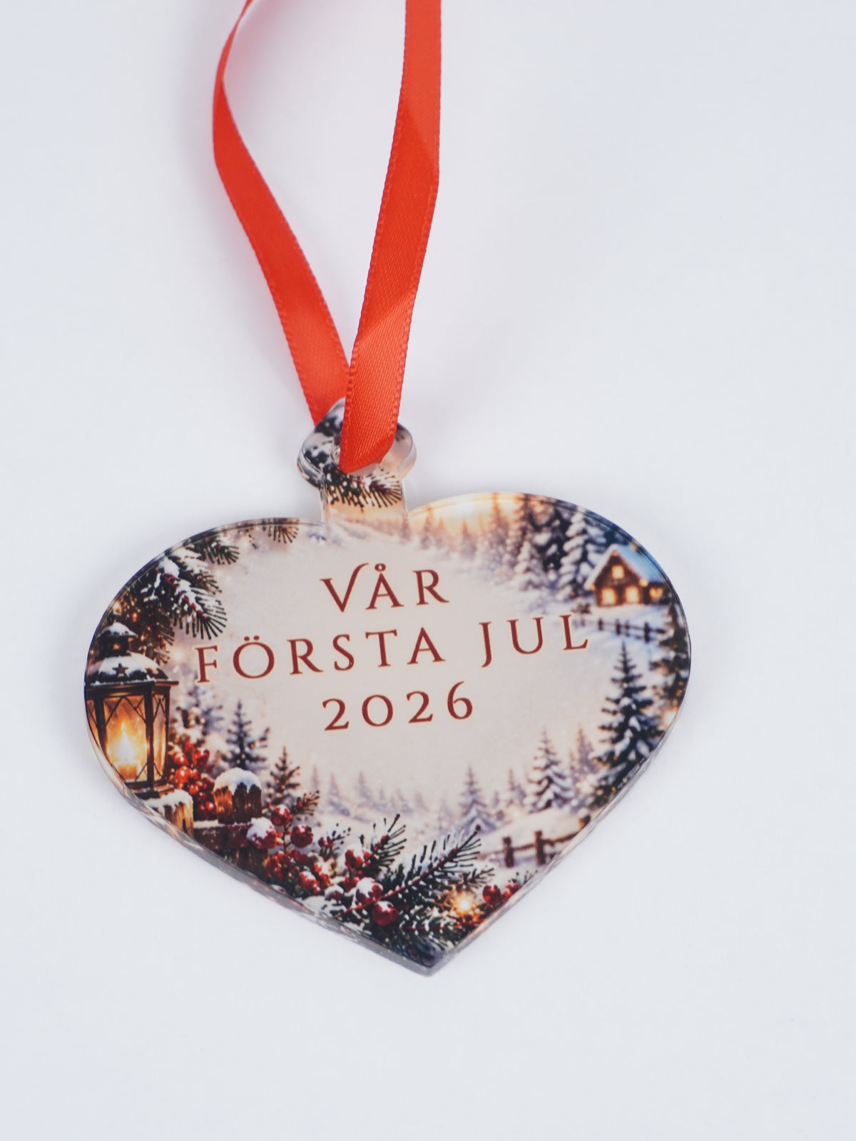 Personalized Heart Shape Christmas Ornament