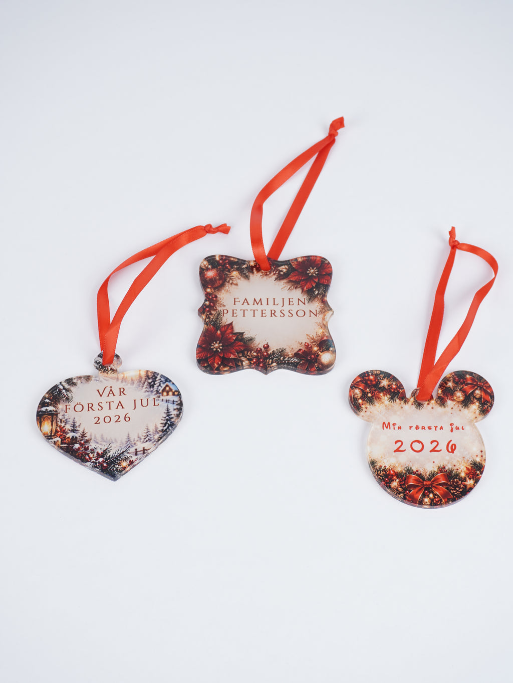 Personalized Acrylic Christmas Ornament – Custom Design & Text
