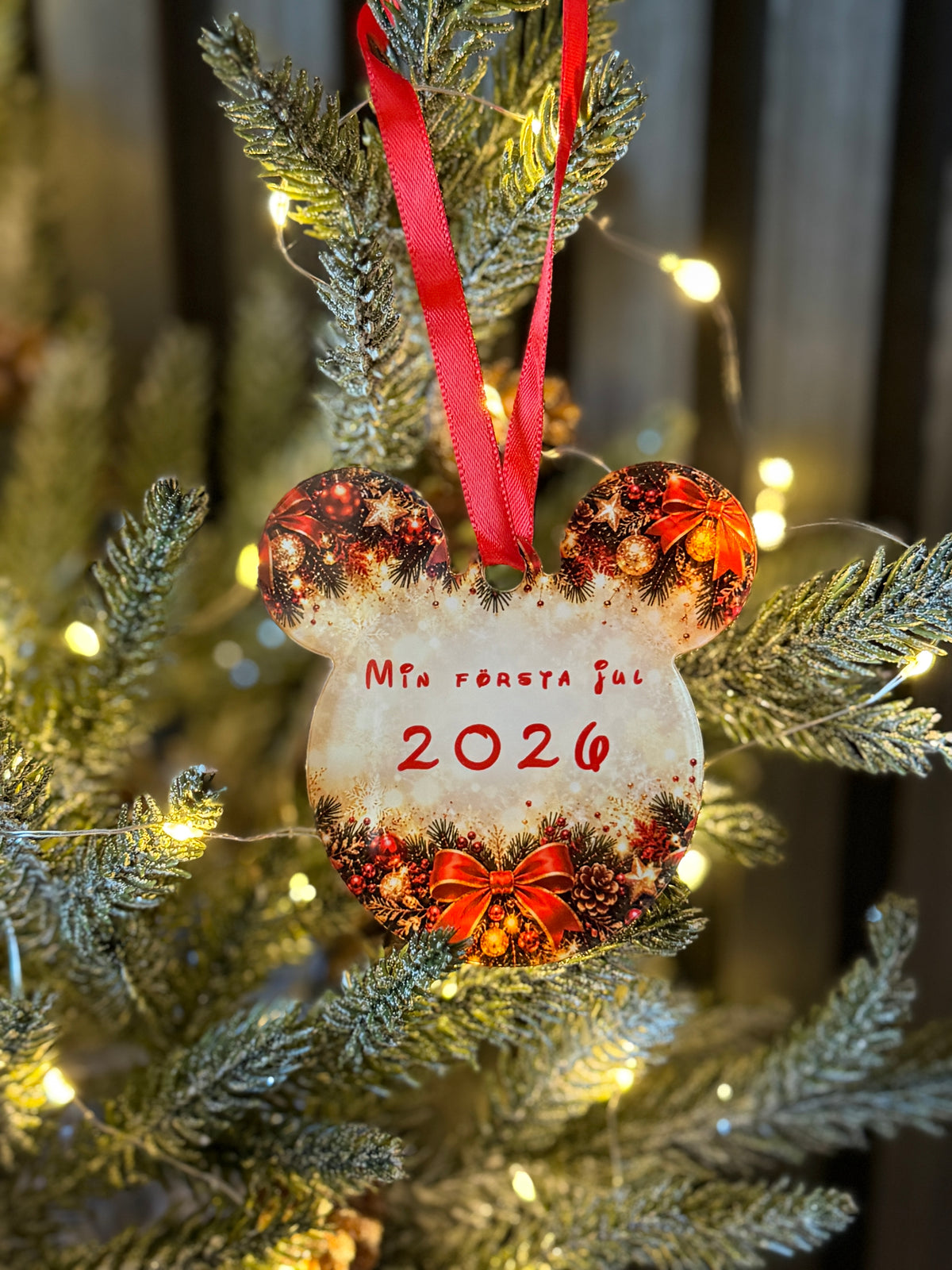 Personalized Acrylic Christmas Ornament – Custom Design & Text