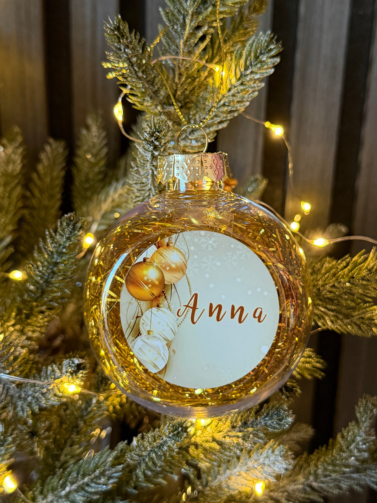 Personalised Christmas Gift Set – Mug, Name Bauble & Coaster
