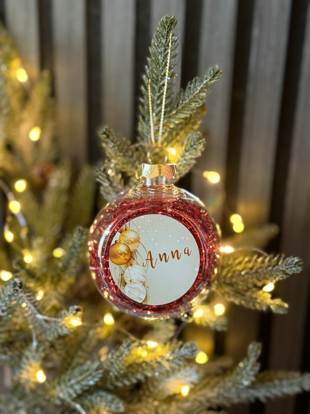 Personalized Christmas Gift Set – Name Ornament, Mug & Coaster