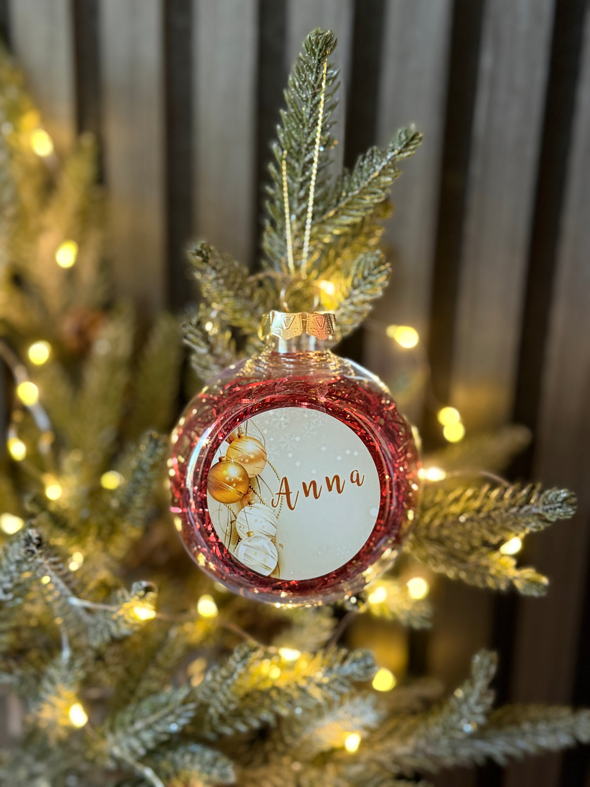 Personalized Christmas Gift Set – Name Ornament, Mug & Coaster