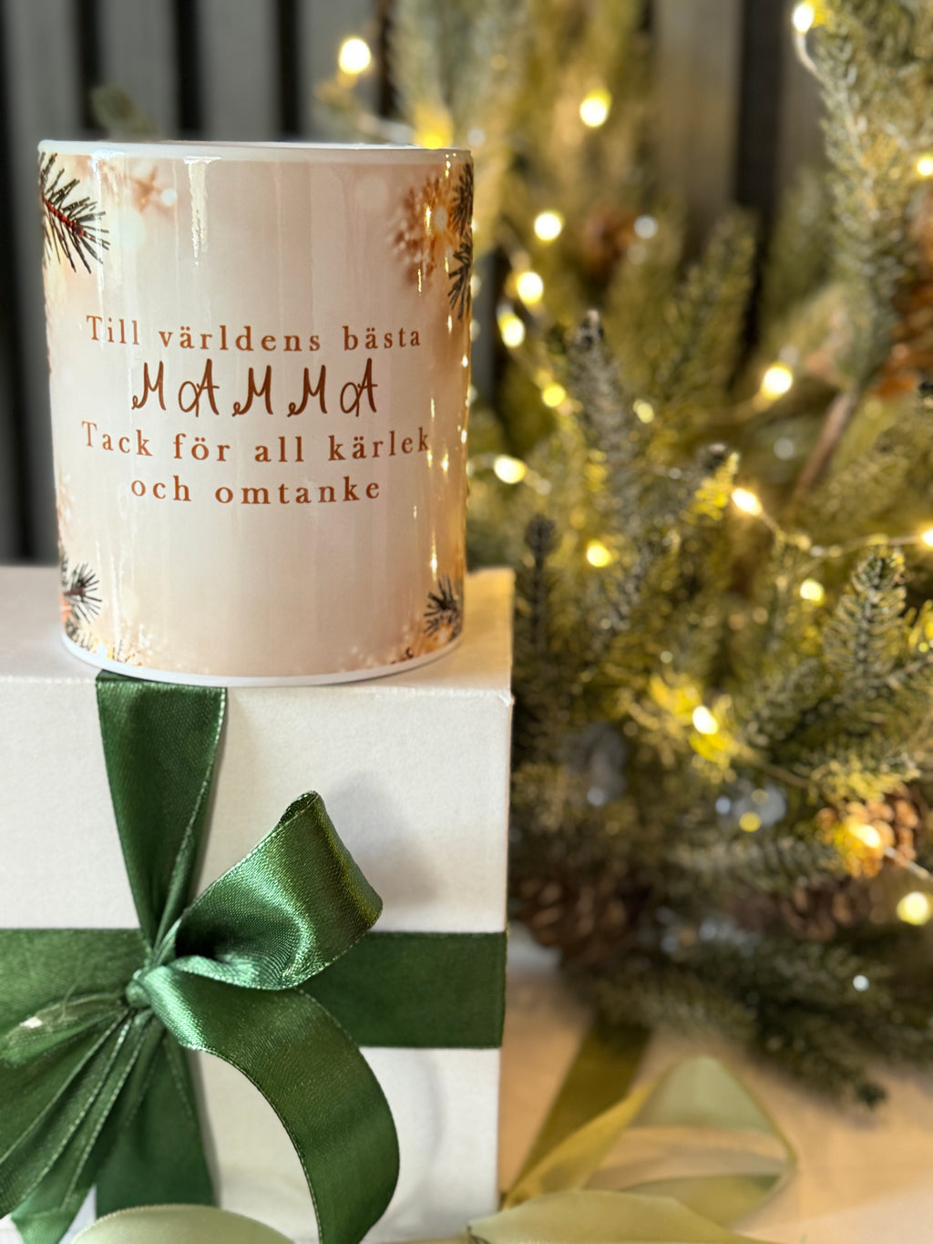 Christmas Gift for Mom – Personalized Ornament, Mug & Coaster Gift Set