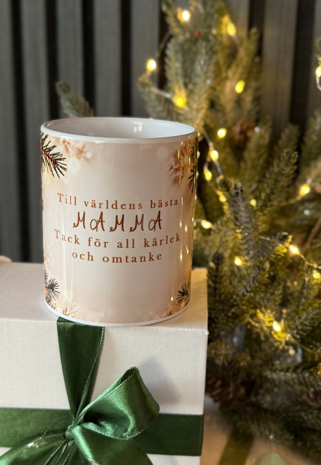 Christmas Gift Set for Mom – Mug, Candle & Coaster